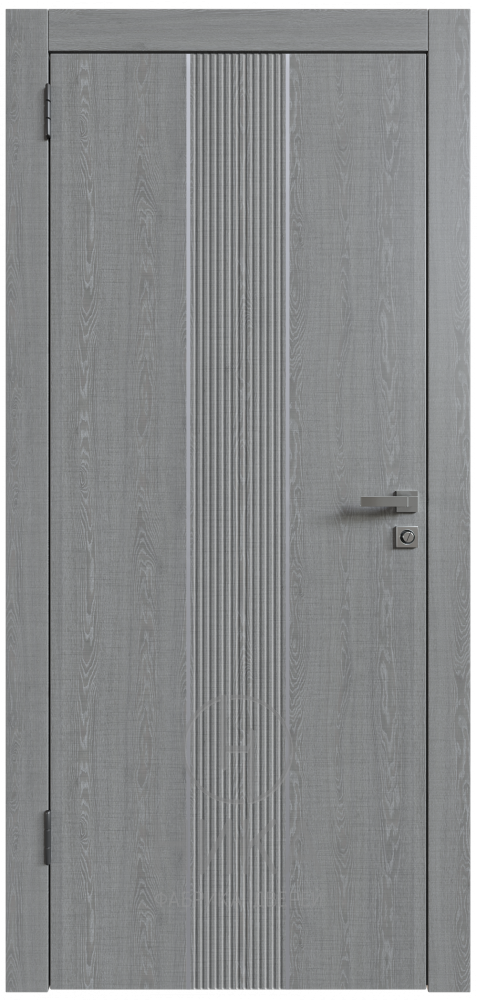 дуб каньон,алюминиевый молдинг серый