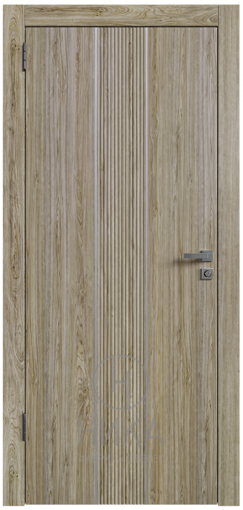 дуб мелфорд,алюминиевый молдинг серый