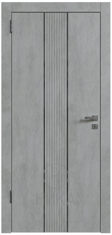 бетон серый,алюминиевый молдинг черный